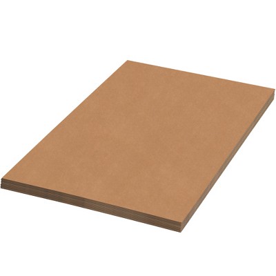The Packaging Wholesalers Corrugated Sheets 60" x 96" Kraft 5/Bundle BSSP6096