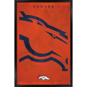 Trends International NFL Denver Broncos - Logo 25 Framed Wall Poster Prints - 1 of 4