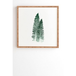 12" x 12" Nature Magick Forest Fern Bamboo Framed Wall Art Green - Deny Designs: Eco-Friendly, Modern Decor - 1 of 3