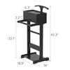 Chic Crate Wooden Garment Rack with Shelves, Freestanding Clothes Rack for Hanging & Storage in Bedroom or Entryway - 3 of 4