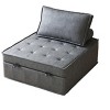 NicBex Multipurpose Faux Leather Pull Out Sofa Bed Convertible Sleeper Chair Foldable Bed for Living Room - 2 of 4