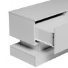 Sapphtopaz Modern TV Stand for TVs Entertainment Center with LED and 2 Drawers High-Gloss Media Console Table for Living Room - 3 of 4