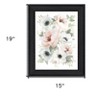 HomeRoots Peony Floral Block Black Framed Print Wall Art - 3 of 4
