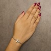 Haus of Brilliance Silver Diamond Accent Cross Bolo Bracelet - 4 of 4