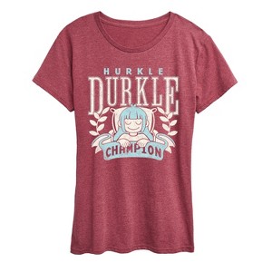 Women's - Instant Message - Hurkle Durkle Champion Short Sleeve Graphic T-Shirt - 1 of 4