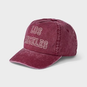 Girls' Los Angeles Baseball Hat - Red - 1 of 3