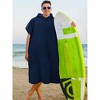 SUN CUBE Surf Beach Towel Changing Robe with Hood, Quick Dry Microfiber Wetsuit Changing Towel with Pocket for Surfing Men Women - 2 of 4