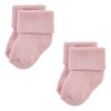 Hudson Baby Cotton Rich Baby Terry Socks 16-Pack, Solid Blush Pink - 4 of 4