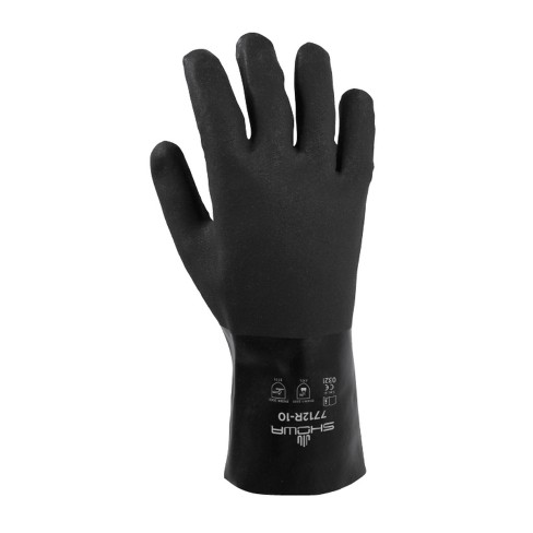 Atlas Unisex Indoor/outdoor Gaunlet Chemical Gloves Black L 1 Pair : Target