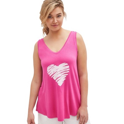 ellos Plus Size Love Tank