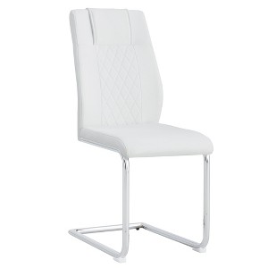 LOVMOR Dining Chairs Set, kitchen & Dining Room Chairs with Metal Legs and Faux Leather Padded Seat, kitchen Chairs w/ High Back - 1 of 1