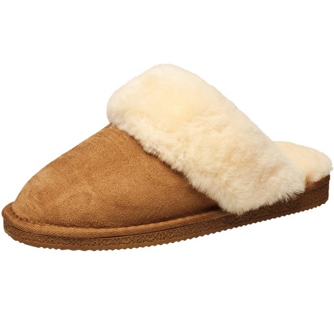 French Connection Women s Sheepskin Scuff Slippers Winter House