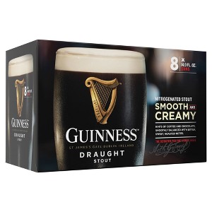 Guinness Draught Beer - 8pk/14.9 fl oz Cans - 1 of 4