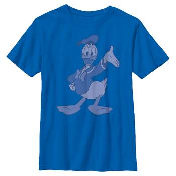 Boy's Mickey & Friends Donald Duck Grayscale Wave T-Shirt