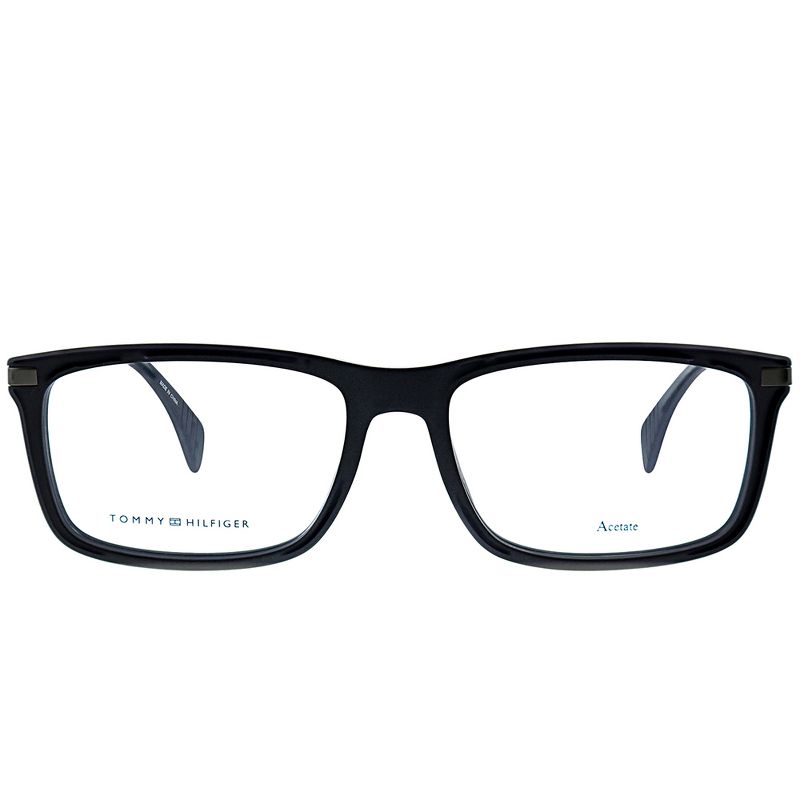 Tommy Hilfiger TH 1538 003 Unisex Rectangle Eyeglasses Matte Black 55mm, 2 of 4