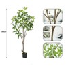 Artificial Tree Indoor, Tall Faux Plants In Pot, Potted Faux Aralia Plants For Home Office Living Room Decor - 2 of 4