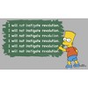 Men's The Simpsons Bart Chalkboard Pull Over Hoodie - 2 of 4
