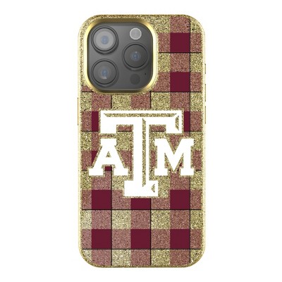 Keyscaper NCAA Plaid Bling Cell Phone Case for iPhone 15 Pro Max