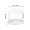 Unique Bargains High Borosilicate Glass Dustproof Decorative Tabletop Display Ball Bell Jar 1 Pcs - 2 of 4