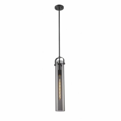 Pilaster - 1 Light Stem Hung Pendant In Industrial Style-14.5 Inches Tall and 5 Inches Wide