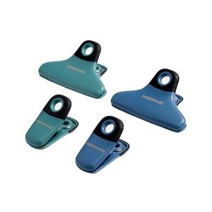 Farberware Pro 4-Piece Bag Clip Set, Blue & Green - 1 of 4