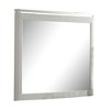 Royal Hampton Dresser Mirror, Rectangular Gray Reeded Wood, Silver Trim, 38x40 - 2 of 4