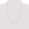 Black Bow Jewelry 1mm Sterling Silver, Hollow Beaded Chain Necklace - 2 of 4