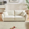 NicBex Couches for Living Room 68.1" Triple Sectional Sofa with 2 Pillows Padded Seat and Back and Armrests for Apartment, Beige - 3 of 4