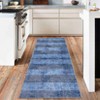 Rug for Living Room Washable Area Rug Non Slip Modern Striped Boy Room Rug Geometric Low Pile Soft Carpet for Nursery - 2 of 4