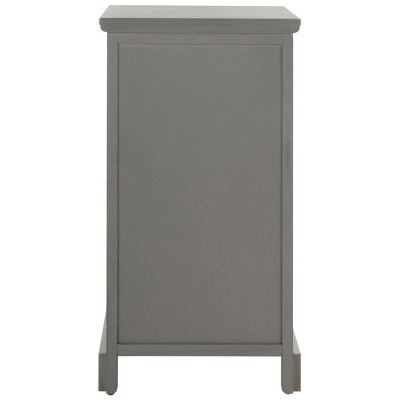 Transitional Grey Pine Freestanding Office Storage Cabinet