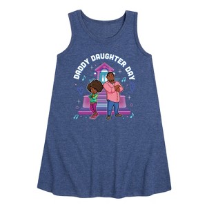 - Karma's World - Daddy Daughter Day Graphic Sleeveless Aline Dress - 1 of 4