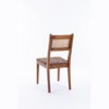GDFStudio Karter Modern Rubberwood and Faux Leather Dining Chair with Rattan Back (Set of 2) - 4 of 4