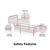 Little Seeds Monarch Hill Ivy Metal Toddler Bed - 3 of 4