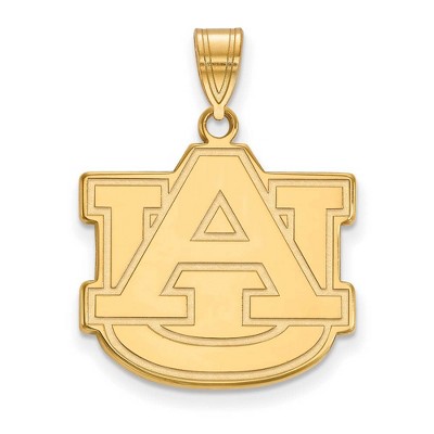 Black Bow Jewelry 10k Yellow Gold Auburn Tigers NCAA Large Pendant
