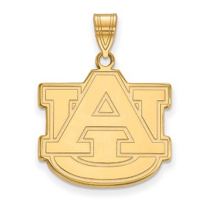 Black Bow Jewelry 10k Yellow Gold Auburn Tigers NCAA Large Pendant - 1 of 3