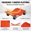 Orange Car Dollies Set Of 2,Car Wheel Dolly for Garage Moving Car,Vehicle Dolly Heavy Duty for Motorcycles,3000LB - 4 of 4