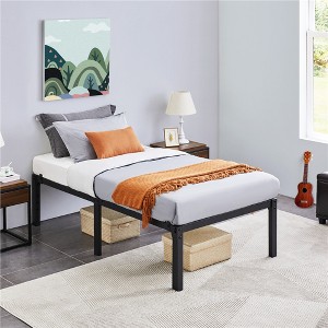 Yaheetech Metal Platform Bed Frame with Heavy Duty Steel Slat Support - 1 of 4