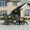 WestinTrends Dylan HDPE Outdoor Patio Adirondack Chairs with Ottomans (4-Piece Conversation Set) - 2 of 4