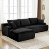 Cloud Boneless L-Shape Couch 108" Modern Sectional Comfy No Assembly Required Sleeper Modular Sofa - 3 of 4