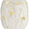 Pacific Coast Lighting Saldiva 25" High Coastal Table Lamp Night Light White Tropical Leaf Pattern Ceramic Single Living Room Bedroom Bedside House - 4 of 4