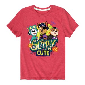Boys' - Paw Patrol - Scary Cute Short Sleeve Graphic T-Shirt - 1 of 4