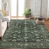 Area Rug Vintage Living Room Washable Distressed Rug Carpet Floral Bedroom Rug Retro Accent Throw Rug Office Dining Room Nursery Indoor - 2 of 4