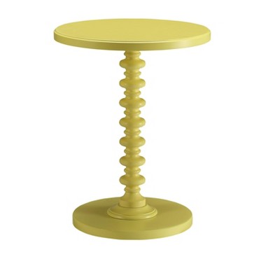NicBex Modern 17" Round Coffee Table with Wood Turned Pedestal for Living Room and Bedroom