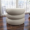 SEYNAR Modern Glam Boucle Accent Armchair with Tufted Back - 4 of 4