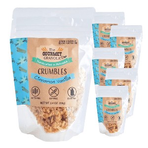 The Gourmet Granola 2.4 oz Cinnamon Vanilla Crumbles Gluten, Dairy, & Soy Free - Pack of 6 - 1 of 4