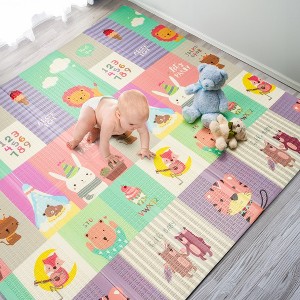 Sorbus (78x70x0.4) Foldable Play Mats with Travel Bag - for Babies, Toddlers, and Kids Playtime & Tummy Time - 1 of 4