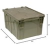 Quantum Storage Systems Heavy Duty Attached Top Container, 24"W X 20"D X 12-1/2"H Overall Size, 2.44 Cu.Ft. Volume, Recessed - 2 of 2