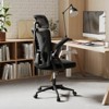 Costway Ergonomic Mesh Office Chair w/ Adjustable Lumbar Support & Headrest Black - 2 of 4
