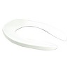 Centoco  Toilet Seat,Elongated,White,SS GRAMFR500STSCCSSFE-001 - 2 of 2