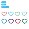Unique Bargains Metal Heart Locking Crochet Stitch Markers for Sewing DIY Craft - 4 of 4